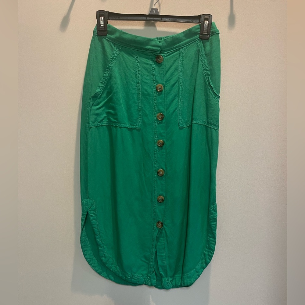 Anthropologie Button Down Skirt